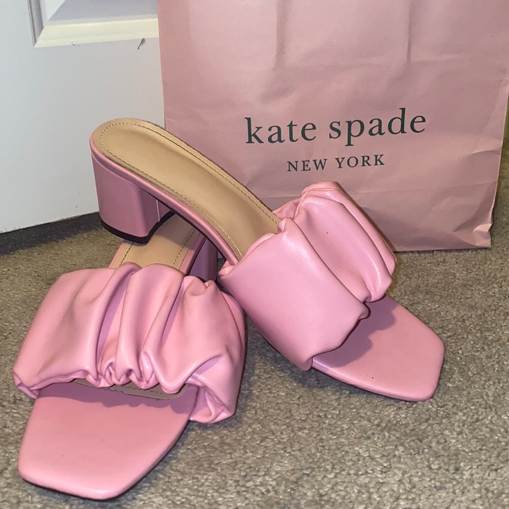 Pink Slip on Mules Fluffy top